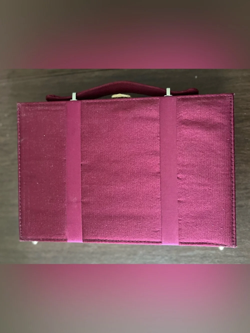 Vanity Box with an attached mirror with lid.